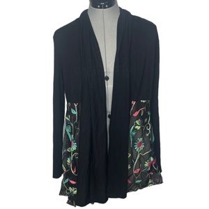 Kim & Cami Floral Cardigan size Medium